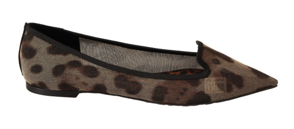 Brown Leopard Ballerina Flat Loafers Shoes Brown Leopard Ballerina Flat Loafers Shoes