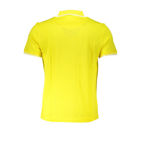 Harmont & Blaine Elegant Yellow Cotton Polo with Contrast Details Harmont & Blaine Elegant Yellow Cotton Polo with Contrast Details
