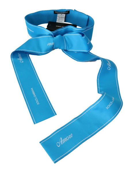 Blue Waist Ribbon Wide Bow Belt Blue Waist Ribbon Wide Bow Belt