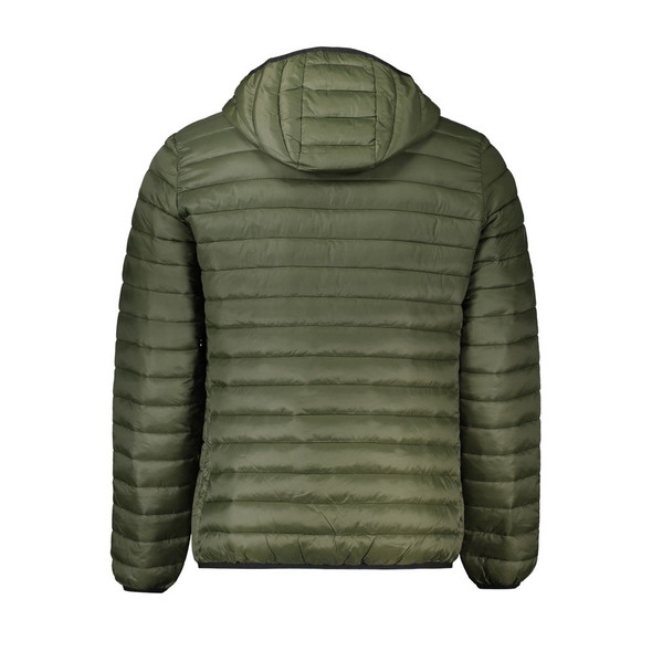 Cavalli Class Green Polyamide Men Jacket Cavalli Class Green Polyamide Men Jacket