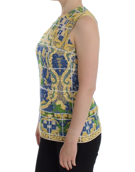 Multicolor Majolica Embroidered Sweater Multicolor Majolica Embroidered Sweater