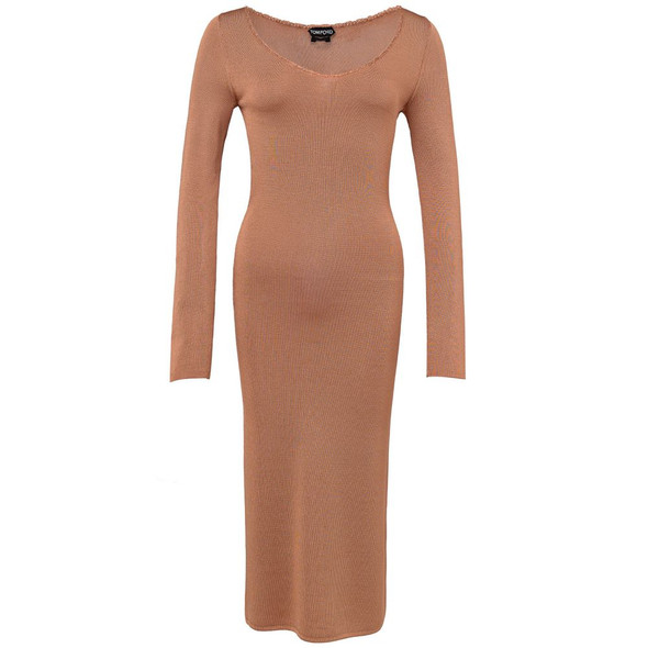 Tom Ford Orange Viscose Long Tom Ford Orange Viscose Long