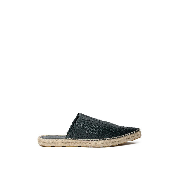 Green Leather Espadrille Green Leather Espadrille