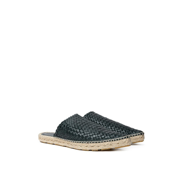 Green Leather Espadrille Green Leather Espadrille