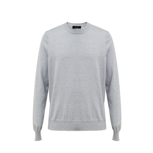 Gran Sasso Blue Cotton Sweater Gran Sasso Blue Cotton Sweater