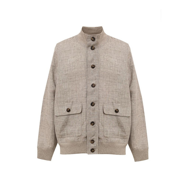 Gran Sasso Beige Linen Jackets & Coat Gran Sasso Beige Linen Jackets & Coat