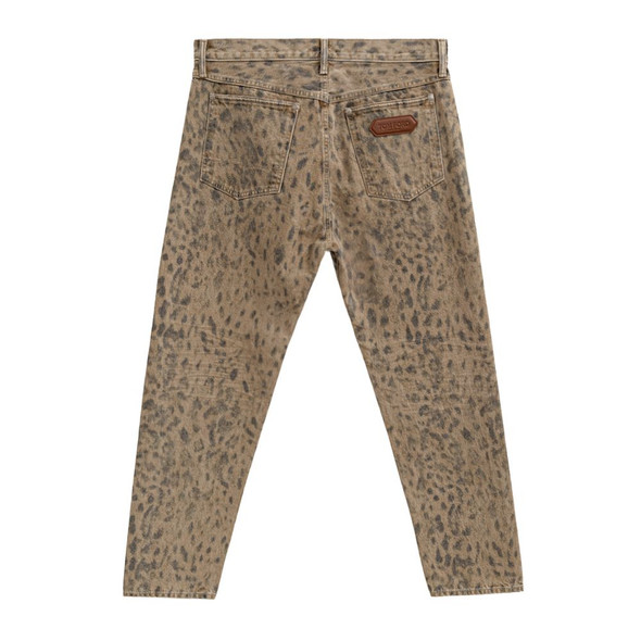 Tom Ford Beige Cotton Tapered Jean Tom Ford Beige Cotton Tapered Jean
