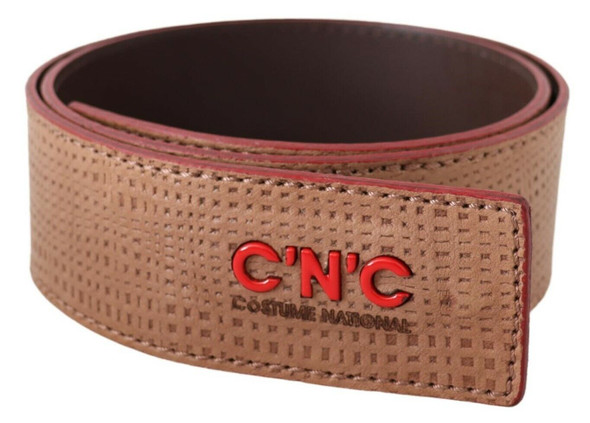 White Leather Logo Fashion Waist Belt White Leather Logo Fashion Waist Belt