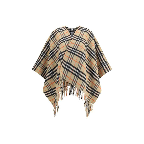 Burberry Archivio Check Cashmere Cape Burberry Archivio Check Cashmere Cape