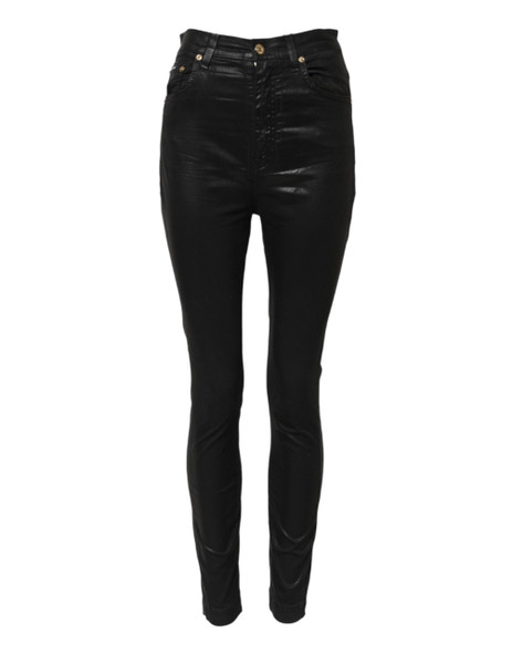 Dolce & Gabbana Black GRACE High Waist Skinny Denim Jeans PAN75962 Dolce & Gabbana Black GRACE High Waist Skinny Denim Jeans PAN75962