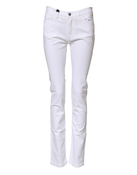Dolce & Gabbana White GRACE Mid Waisted Skinny Denim Jeans Dolce & Gabbana White GRACE Mid Waisted Skinny Denim Jeans