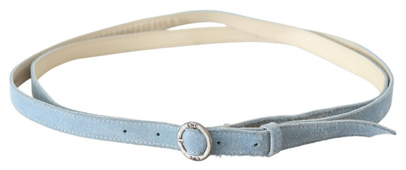 Blue Skinny Leather Fashion Waist Belt Blue Skinny Leather Fashion Waist Belt