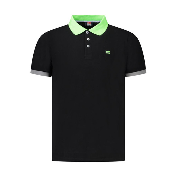 Black Cotton Men Polo Shirt NO-38990 Black Cotton Men Polo Shirt NO-38990