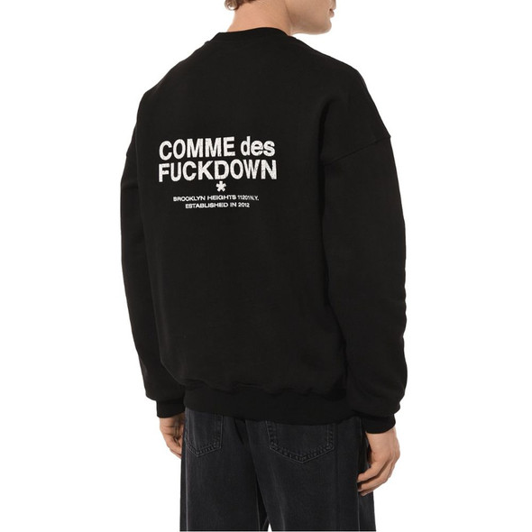 Comme Des Fuckdown Black Cotton Sweater CO-13546 Comme Des Fuckdown Black Cotton Sweater CO-13546