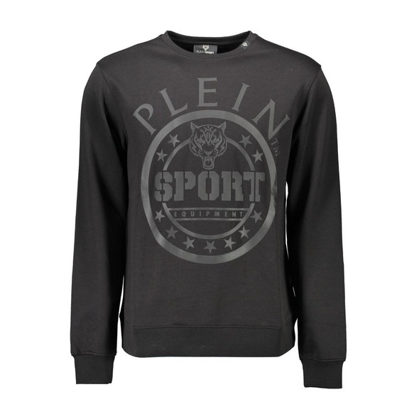 Plein Sport Black Cotton Sweater PL-8762 Plein Sport Black Cotton Sweater PL-8762