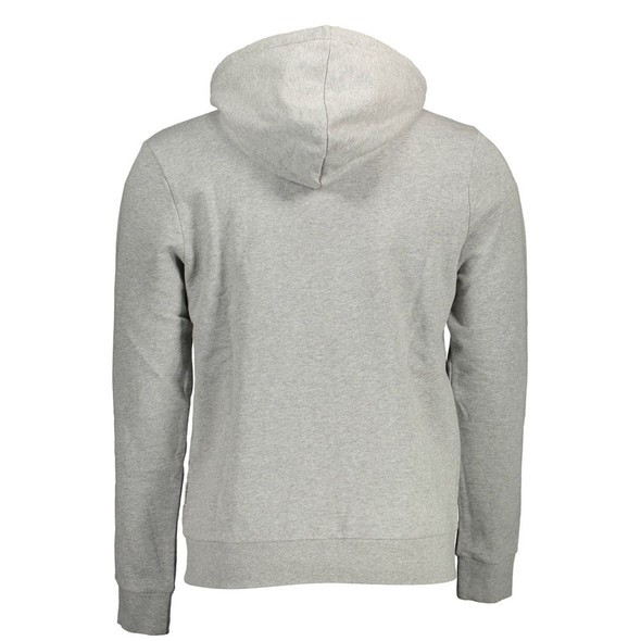 Napapijri Gray Cotton Sweater NA-11820 Napapijri Gray Cotton Sweater NA-11820
