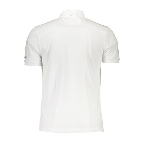 La Martina White Cotton Polo Shirt LA-13246 La Martina White Cotton Polo Shirt LA-13246