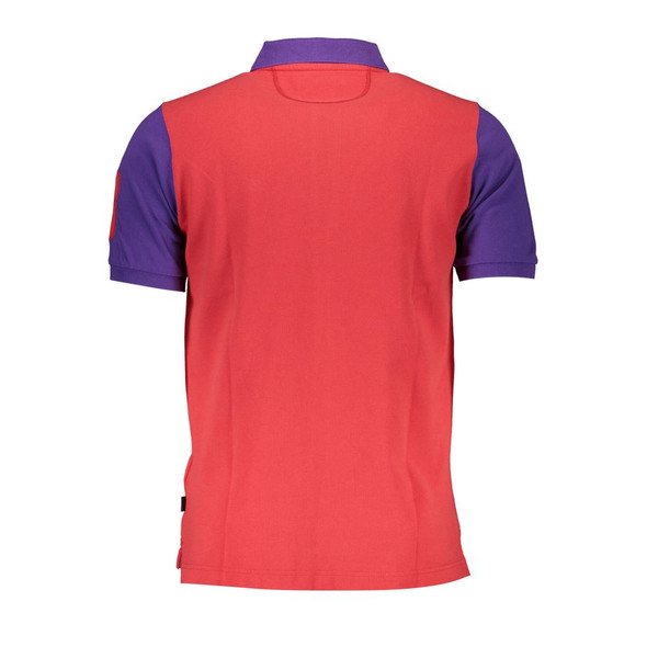 La Martina Red Cotton Polo Shirt La Martina Red Cotton Polo Shirt
