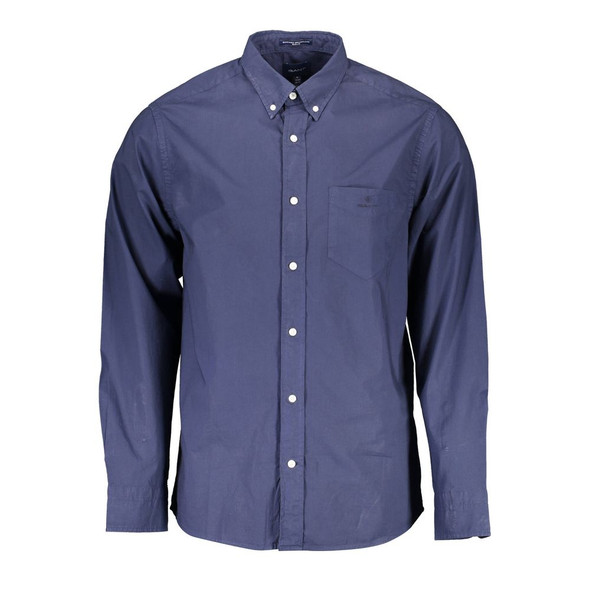Gant Blue Cotton Shirt GA-14164 Gant Blue Cotton Shirt GA-14164