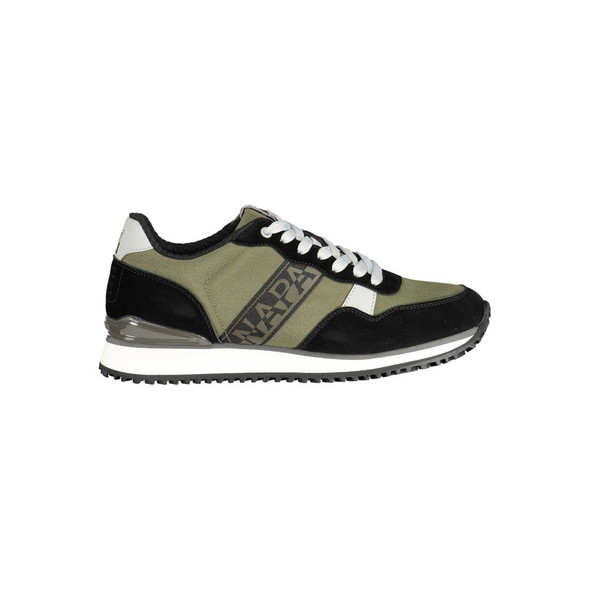 Napapijri Green Polyester Sneaker NA-15034 Napapijri Green Polyester Sneaker NA-15034