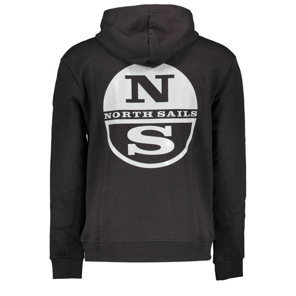 North Sails Black Cotton Sweater NO-16045 North Sails Black Cotton Sweater NO-16045