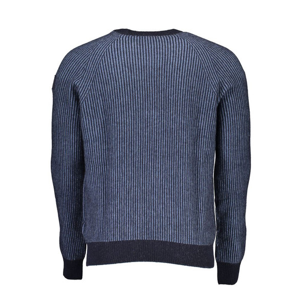 North Sails Blue Wool Sweater NO-16269 North Sails Blue Wool Sweater NO-16269