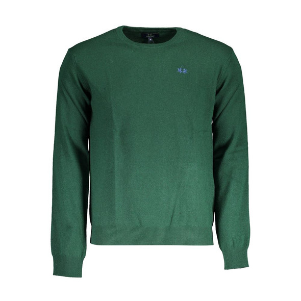 La Martina Green Wool Sweater La Martina Green Wool Sweater