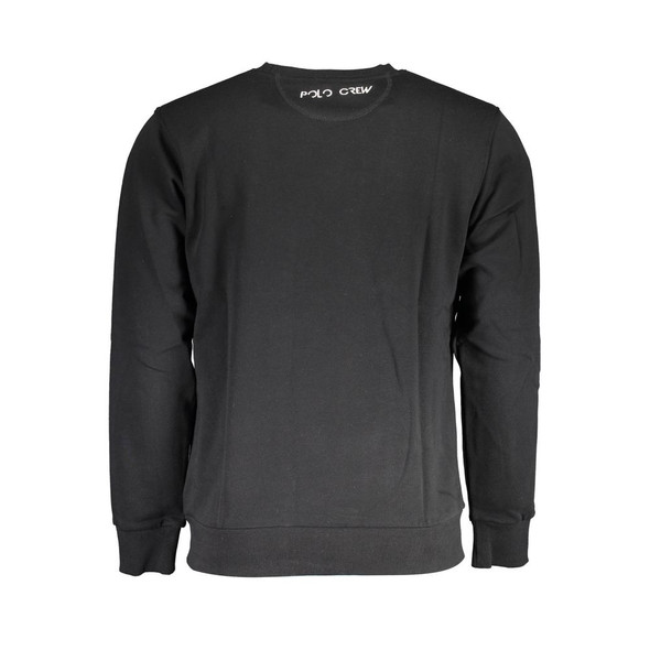 La Martina Black Cotton Sweater La Martina Black Cotton Sweater