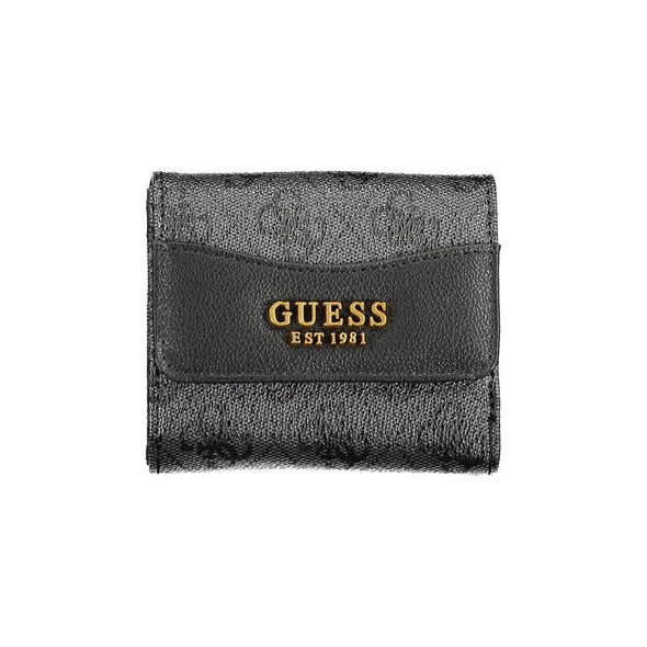 Guess Jeans Black Polyethylene Wallet GU-17234 Guess Jeans Black Polyethylene Wallet GU-17234