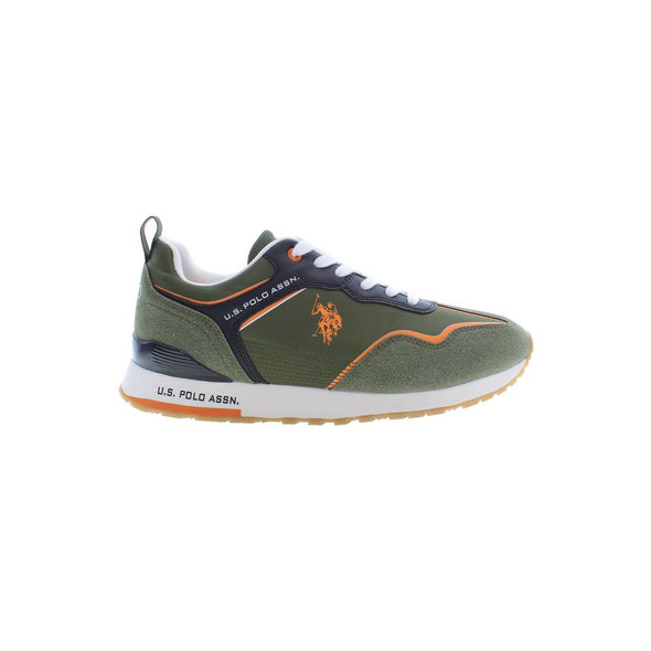 U.S. POLO ASSN. Green Polyester Sneaker US-19395 U.S. POLO ASSN. Green Polyester Sneaker US-19395