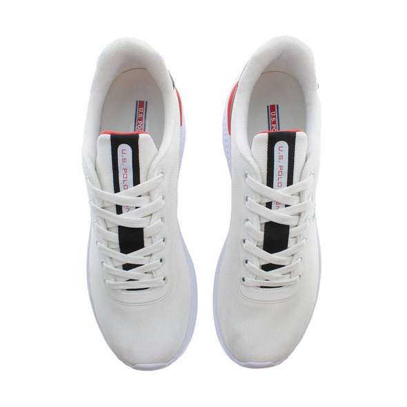 White Polyester Sneaker US-19411 White Polyester Sneaker US-19411