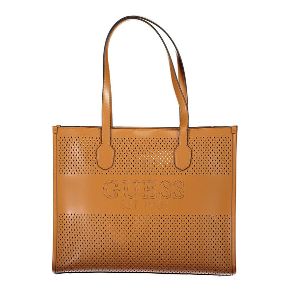 Guess Jeans Brown Polyethylene Handbag GU-21519 Guess Jeans Brown Polyethylene Handbag GU-21519