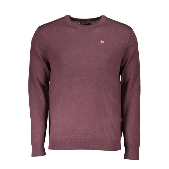 Napapijri Purple Wool Sweater Napapijri Purple Wool Sweater