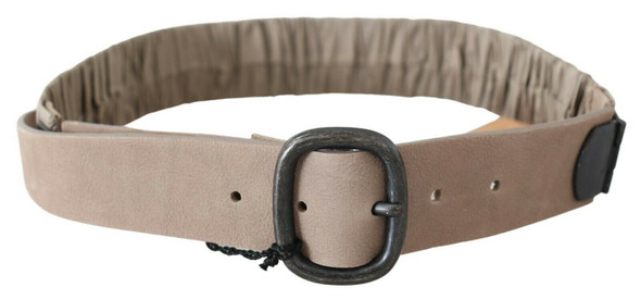Brown Solid Leather Waist Metal Buckle Belt Brown Solid Leather Waist Metal Buckle Belt