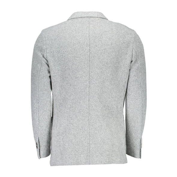 Gant Gray Polyester Jacket Gant Gray Polyester Jacket