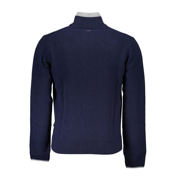 Napapijri Blue Fabric Sweater Napapijri Blue Fabric Sweater