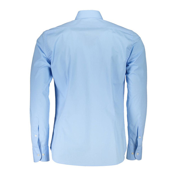 La Martina Blue Cotton Shirt La Martina Blue Cotton Shirt