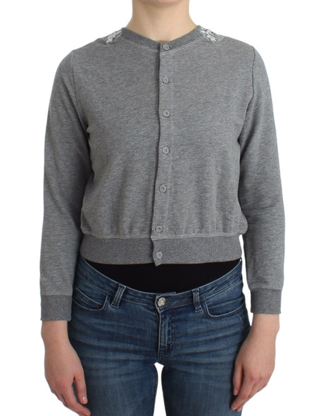 Lingerie Gray Lace Sweater Cardigan Top Lingerie Gray Lace Sweater Cardigan Top