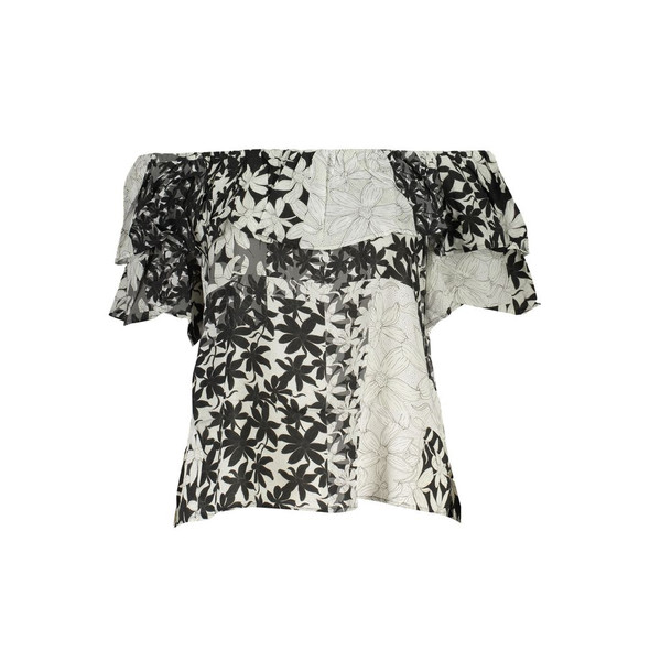 Desigual White Cotton Tops & T-Shirt DE-29219 Desigual White Cotton Tops & T-Shirt DE-29219