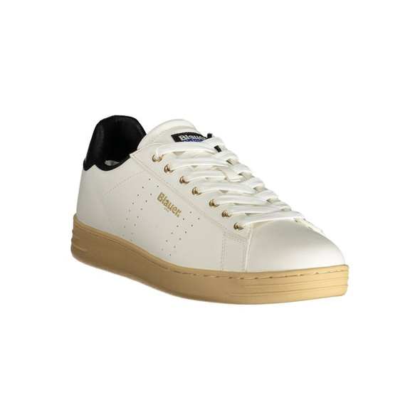 White Polyester Sneaker BL-29829 White Polyester Sneaker BL-29829