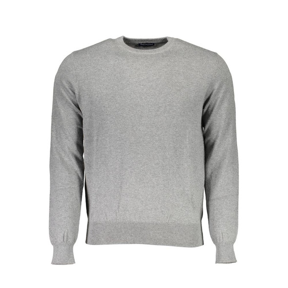 North Sails Gray Cotton Sweater NO-16237 North Sails Gray Cotton Sweater NO-16237