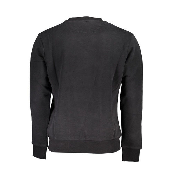 La Martina Black Cotton Sweater LA-23084 La Martina Black Cotton Sweater LA-23084
