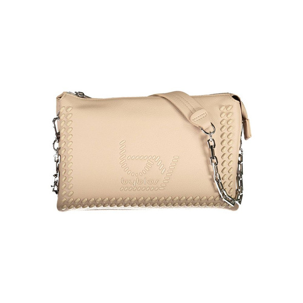 BYBLOS Beige Polyethylene Handbag BYBLOS Beige Polyethylene Handbag