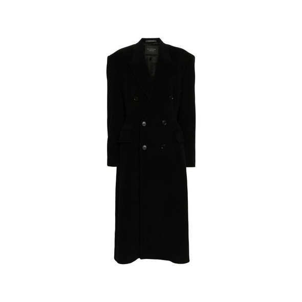 Balenciaga Cashmere And Wool Cinched Coat Balenciaga Cashmere And Wool Cinched Coat