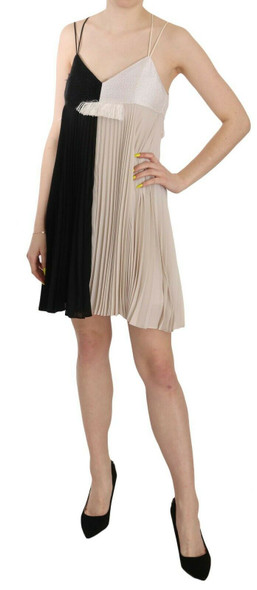 Black and White Mini Sleeve less A-line Princess Dress Black and White Mini Sleeve less A-line Princess Dress