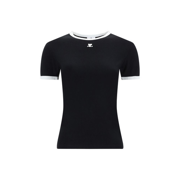 Courrèges Logo T-Shirt COVESJTS017JS00709901BB Courrèges Logo T-Shirt COVESJTS017JS00709901BB