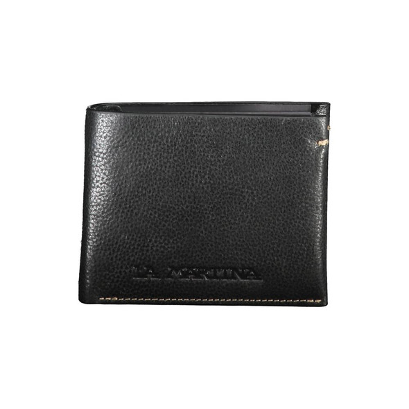 La Martina Black Leather Wallet La Martina Black Leather Wallet