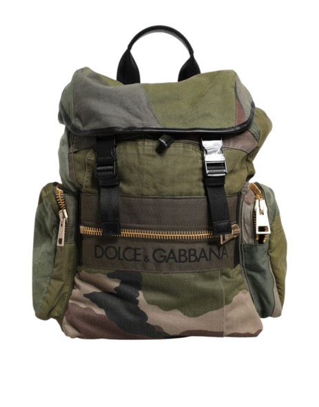 Dolce & Gabbana Military Green Patchwork Rucksack Backpack Bag BAG4639 Dolce & Gabbana Military Green Patchwork Rucksack Backpack Bag BAG4639