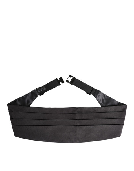 Black Men 100% Silk Belt Wide Waist Cummerbund Black Men 100% Silk Belt Wide Waist Cummerbund