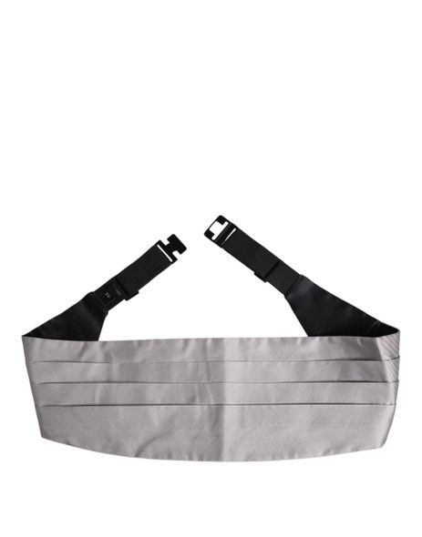 Gray Men 100% Silk Belt Wide Waist Cummerbund BEL9455 Gray Men 100% Silk Belt Wide Waist Cummerbund BEL9455